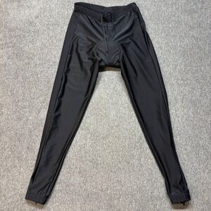 Canari Mens Black Padded Cycling Tights Size Medium Zipper Ankle‎ Bike Pants
